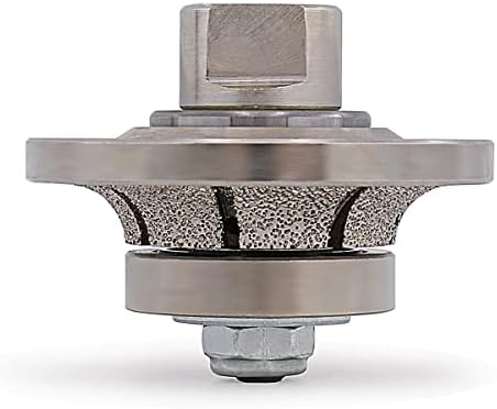 Diamond Hand Profiler B10,Half Bullnose Vaccum Brazed Profile Wheel Metal Cover Router Bit for Marble Granite D65 5/8-11