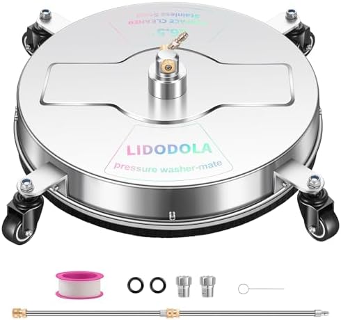 LidoDola 16.5'' Pressure Washer Surface Cleaner, Power Washer Accessory