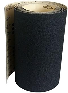 8 Inch x 5 Meters Starcke Sandpaper Rolls - 120 Grit Silicon Carbide Sand Paper Rolls, Heavy Duty Roll Sandpaper Sheets for Wood, Stone, Concrete and Plastics, Auto Sandpapers, Wood Floor Sanders