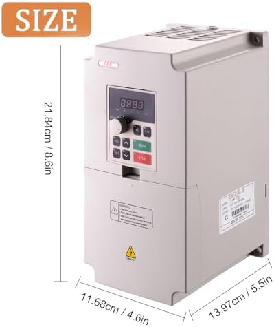 QNK 7.5KW 10HP 220V AC 33A VFD Converter Single to 3 Phase Inverter
