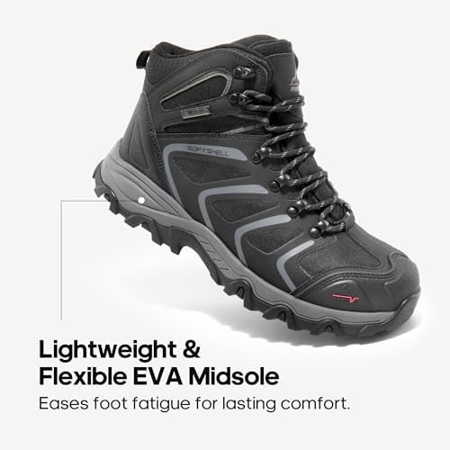 NORTIV 8 Waterproof Steel Toe Work Boots for Men