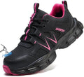 Hogent Steel Toe Shoes for Men Women - Non Slip & Lightweight Work Shoes