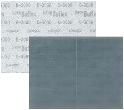 Super Buflex Flexible Dry Sanding Sheets, Black K-3000, Hook & Loop, 191-1531, 25 Sheets