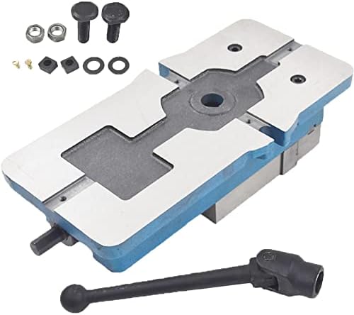 kimllier 4 Inch Heavy Duty Milling Machine Vise, Ductile Iron Accuracy Lock Down Vise, Accuracy Mill Vise without Base Fit for Finishing Milling Machines, Drilling Machines, and Accuracy Parts