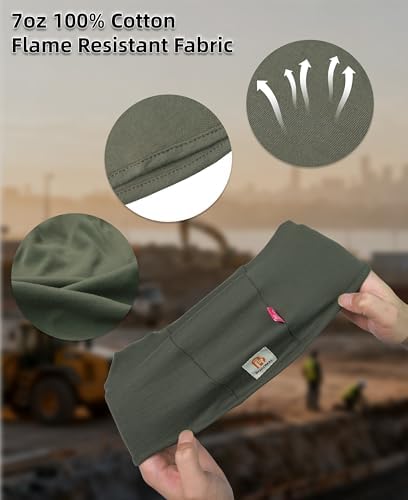 BOCOMAL FR Balaclava with Face Mask 7oz Midweight Arc Rated NFPA2112 CAT2