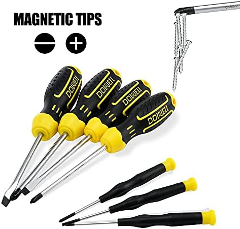 DOWELL 61-Piece Tool Set Kit Mechanic Tool Set Socket Wrench Set Auto Repair Household Repair Hand Tool Kit with Plastic Tool Box Storage Case