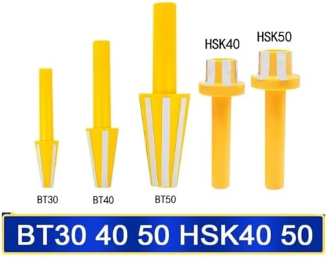 Spindle Cleaning Rod BT30 BT40 BT50 HSK32 HSK40 HSK50 HSK63A HSK63F Cleaning Rod Cleaner Brush Taper Collet Holder Wipe Tool Bracket(5PCS,BT50)