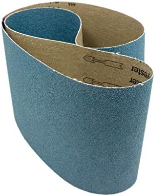 Benchmark Abrasives 6 x 48 Inch Sanding Belts with Zirconia Grains, Sand Paper for Metal Grinding, Sanding, Knife Polishing, Surface Blending Belt Sander Paper Belt for Woodworking (2 Pack), 36 Grit