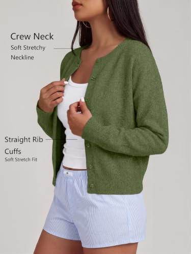 Trendy Queen Cropped Cardigan Sweaters for Women Fall Fashion Clothes 2026