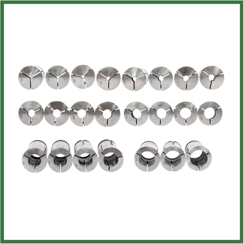 5C 3mm-25mm x 1mm Metric Collet Set 23 Piece 0.0005" Accuracy appropriate for Engraving Machine