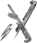 PICHI X2S Titanium Multitool EDC Multitools 6-In-One Pocket Wrench Pry Bar Crowbar Screwdriver Pocket Knife Bottle Opener for Camping Hiking Gift for Men Father with 2 Blades