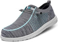 LARNMERN Steel Toe Loafers Women Slip On Work Safety Shoes Walking Sneakers