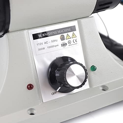 110V 350W Leather Polisher Sander, 0-8000RPM Leather Burnisher Professional Leather Polishing Burnishing Machine Leather Edge Grinder Machine Leather Polishing Grinder Tool Kit