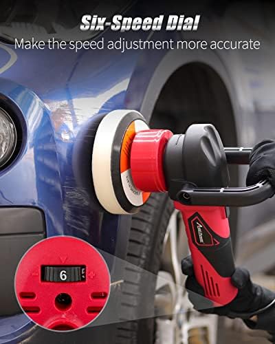 AVID POWER 5"/6" Dual Action DA Polisher Kit 6-Speed Random Orbital Buffer