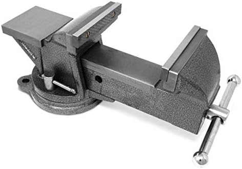 WEN Bench Vise, 5-Inch, Cast Iron with Swivel Base (BV455)