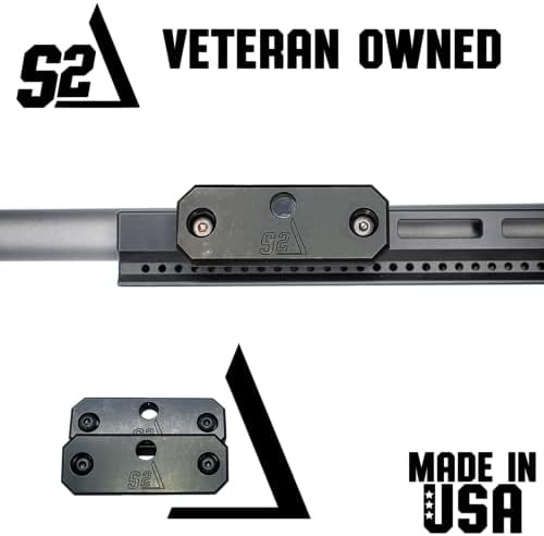 S2Delta- M-LOK Weight Set - Made in USA with Nitride Coated Carbon Steel-12 Oz, External Forend Fit for Enhanced Shooting Stability - Customizable Recoil Mitigation System