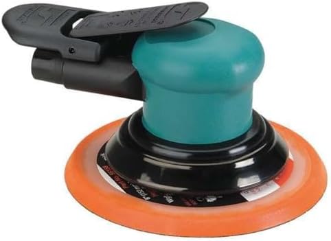 Dynabrade (59040) Dynorbital-Spirit 6" (152 mm) Diameter Random Orbital Sander, Non-Vacuum | Proportionate 3/32" (2.5 mm) Diameter Orbit | 12000 RPM Pneumatic Motor