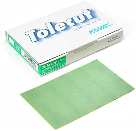 Tolecut PSA Full Sanding Sheets, Green K-2000, 191-1512, 25 Sheets