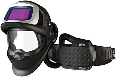 3M 36-1101-30SW Adflo Belt-Mounted Universal Lithium Ion High Efficiency PAPR System With Speedglas 9100 FX-Air Welding Helmet And 5, 8 - 13 Shade 2.8'' x 4.2'' Speedglas 9100XX, 15.34 fl. oz.