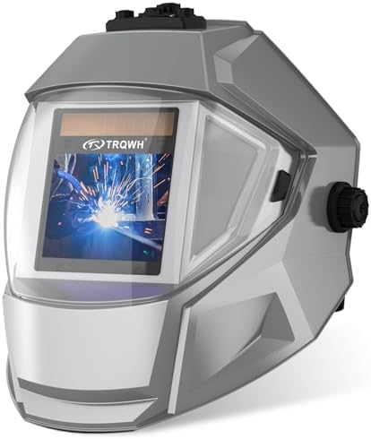 TRQWH Panoramic View Welding Helmet Auto Darkening Welding Hood