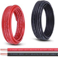 8 Gauge Battery Cable, 30FT Red + 30FT Black 8 AWG Pure Copper Wire Welding Cable, for Automotive, Battery, Solar and Generator, Standard USA OFC Wire