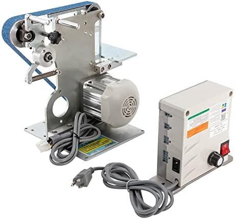 Belt Sander 550W 0.8HP Electric Belt Grinder Machine 30'' x 1'' DIY Desktop Abrasive Belt Machine 6000 RPM Vertical Horizontal Belt Polisher Sharpener Grinder Belt Machine
