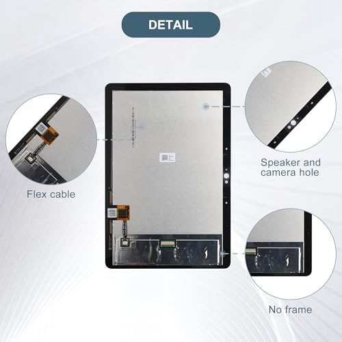 Replacement LCD Display Touch Screen Digitizer Assembly Compatible with Google Nest Hub Max 11" with Tools（White）