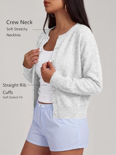 Trendy Queen Cropped Cardigan Sweaters for Women Fall Fashion Clothes 2026