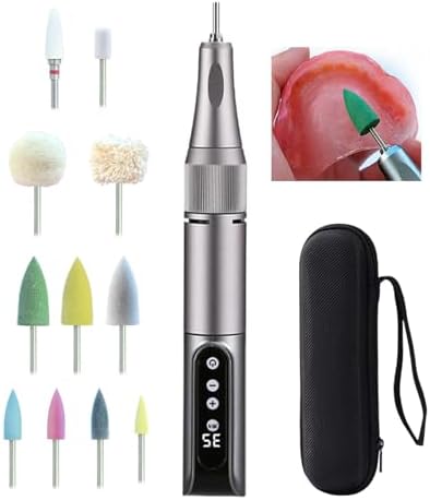 35,000 RPM USB-C Rechargeable Polishing Kit for Acrylic Resin Base