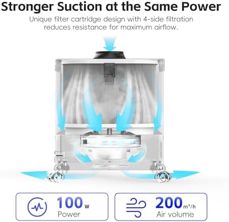 Solder Fume Extractor 100W Power & 200m³/h-XF180 Mini