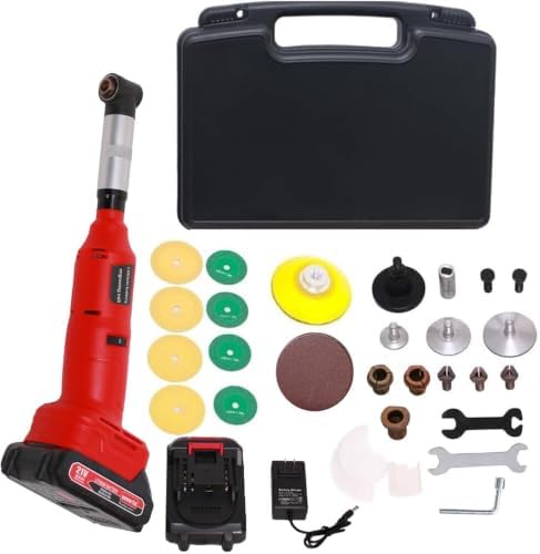 600W Cordless Die Grinder Sander Polisher Grinding Mini Grinder Electric Tool Set for Tile Cleaning, Contour Grinding, Variable Speed, 15000 RPM, w/Lithium Ion Batteries, Charger, Carry Case