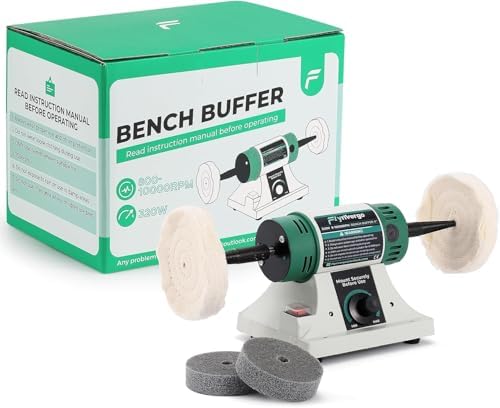 Jewelry Polisher, Bench Buffer Adjustable Variable Speed
