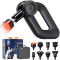 BOB AND BRAD D6 Ultra Massage Gun with Infrared Light, Deep Tissue Percussion with 16mm Amplitude, Professional Muscle Massager for Athletes, Electric Handheld Massager