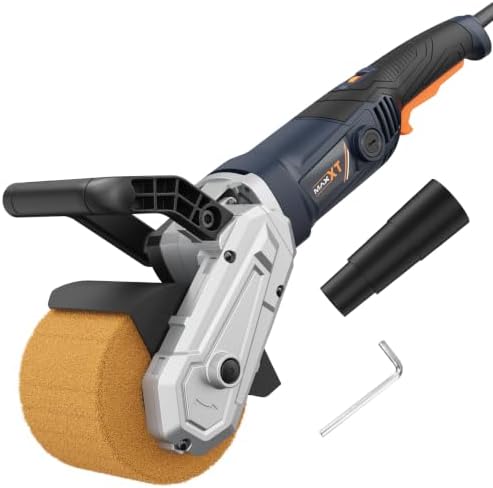 MAXXT 1300W Surface Conditioning Tool, 6 Fixed Speed 900-3700 RPM Handheld Burnishing Tool & sander, Electric Polishing Machine with Power Polishers & Buffers for Metal & Wood (1 Wheel Included)