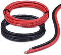 4 Gauge Battery Cable, 10FT Red + 10FT Black 4 AWG Pure Copper Wire Welding Cable, for Automotive, Battery, Solar and Generator, Standard USA OFC Wire