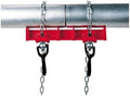 RIDGID 40220 461 Straight Pipe Welding Vise, 1/2-inch to 8-inch Pipe Welding Clamp,Red,Small