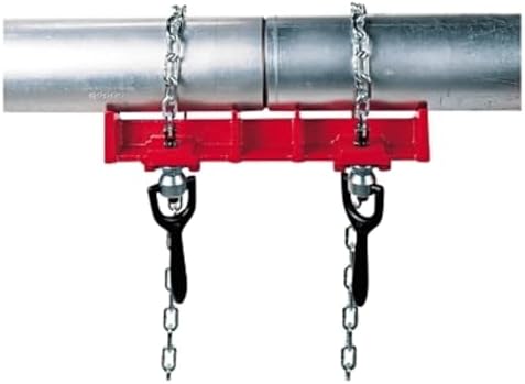 RIDGID 40220 461 Straight Pipe Welding Vise, 1/2-inch to 8-inch Pipe Welding Clamp,Red,Small