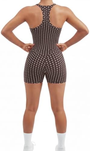 SUUKSESS Women 2 Piece Workout Sets High Waisted Biker Shorts with Pockets Built in bra Racerback Tank Tops
