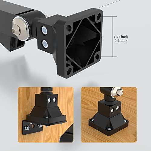 Led Work Light 24W 20in Long Arm Aluminum Alloy Waterproof Table Lamp for Machine Tool CNC Lathe Drilling Machine, US Plug