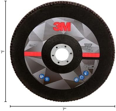 3M Flap Disc, 769F, 60+, T27, 7 in x 7/8 in