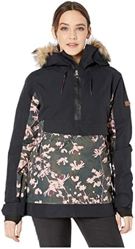 Roxy Women's Shelter Snowboard Jacket – 10k Waterproof Insulated Ski Jacket, Pfas-free, Hydrosmart Collar