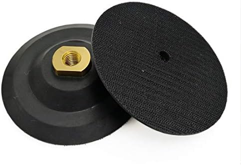 SHDIATOOL 5 Inch Backer Pad or Backing Pad of Rubber Body with 5/8-Inch-11 Thread for Diamond Pads(2-Pack)