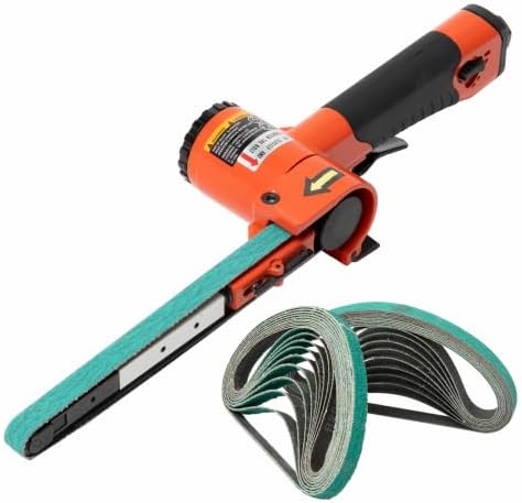1/2"x18" Air Belt Sander with 20Pcs Zirconia 40/60/80/120 Grit Belts