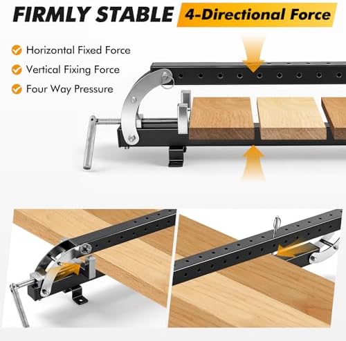 24 inch Panel Clamps 2Pack, 4-Way Pressure Steel Parallel Clamp