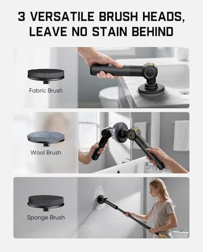 Fanttik Flip G9 Pro Electric Scrubber & 4 Pcs Replacement Pads for Fanttik Flip G9 Pro Electric Spin Scrubber