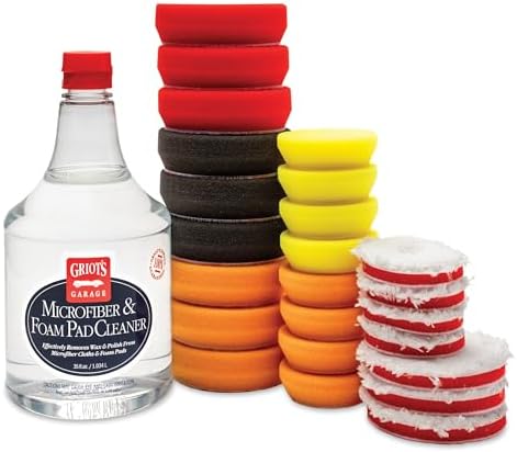 Griot's Garage 2” & 3” Pad Kit for G8 Random Orbital Polisher, 11640