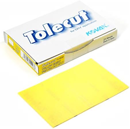 Tolecut PSA Full Sanding Sheets, Yellow K-800, 191-1517, 25 Sheets