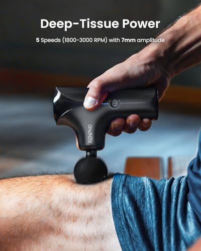 RENPHO Mini Thermacool Massage Gun with Heat and Cold, Pocket-Sized, Small
