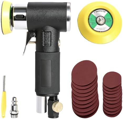 2" 3" Random Orbital Air Sander set, 15000RPM Mini Pneumatic Sander