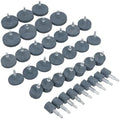 36pc Assorted Grinding Stones/Wheels Coarse and Fine with 1/4" Arbor TE473